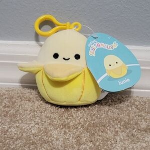 Squishmallow Junie the Banana Clip New with Tags